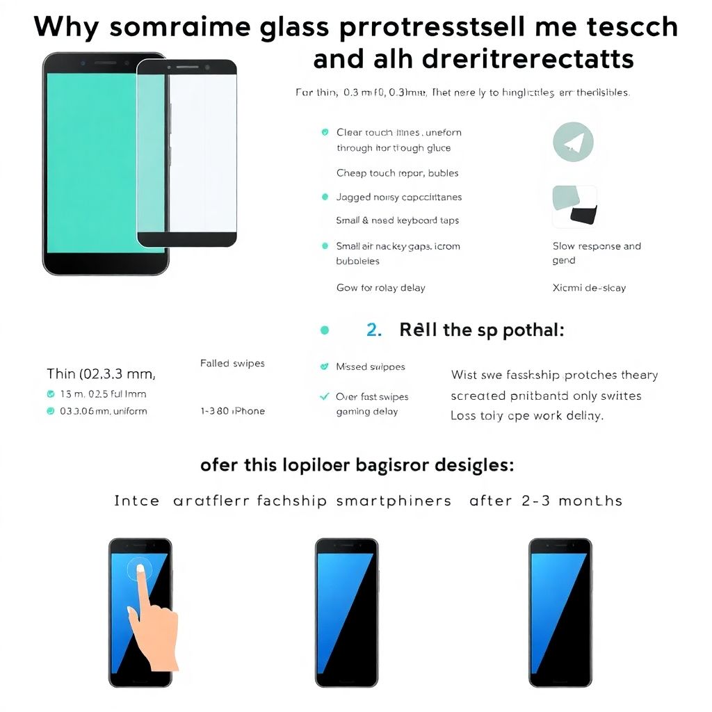 Обзоры защитных стекол и их влияние на сенсорный отклик смартфона