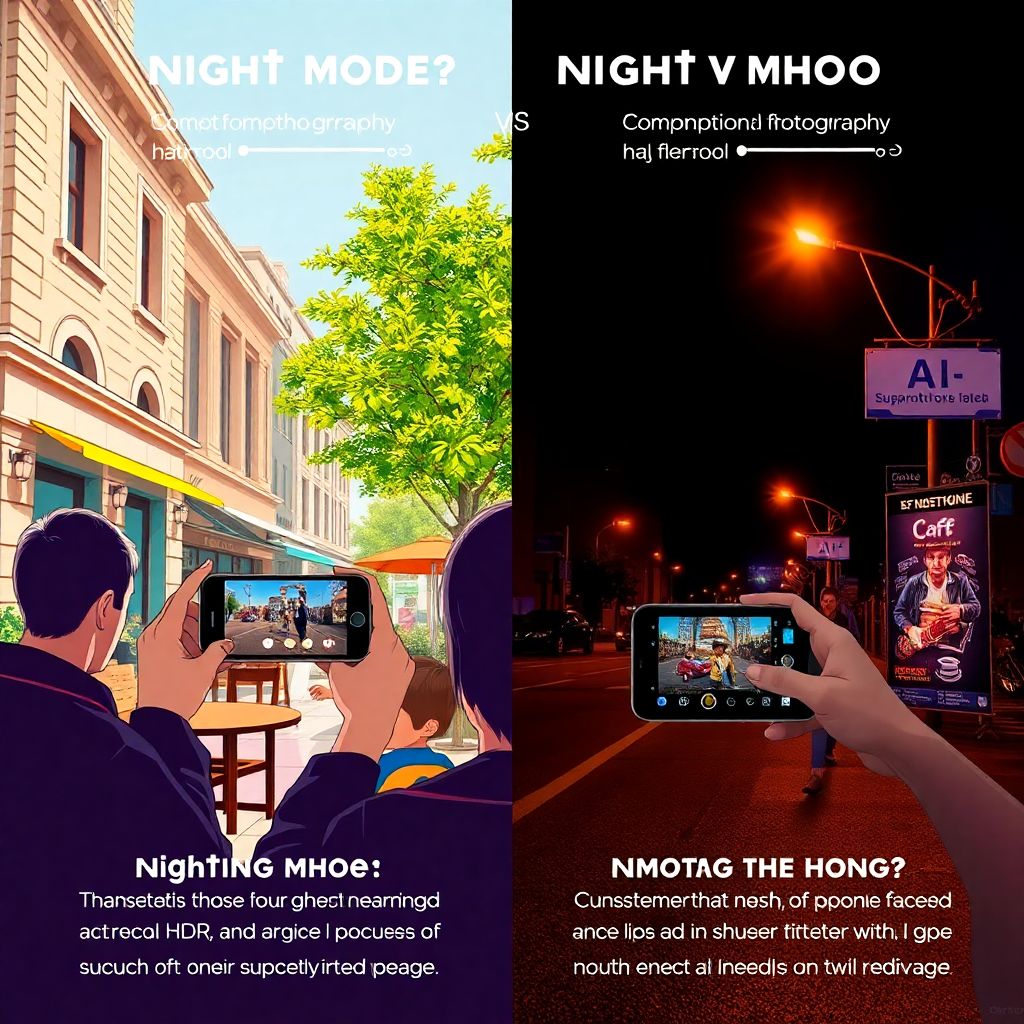 Обзоры камер смартфонов: сравнение ночного режима и дневной съемки