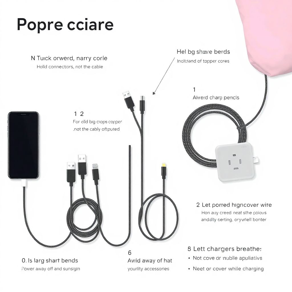 Советы по уходу за зарядными устройствами и кабелями для долгой службы