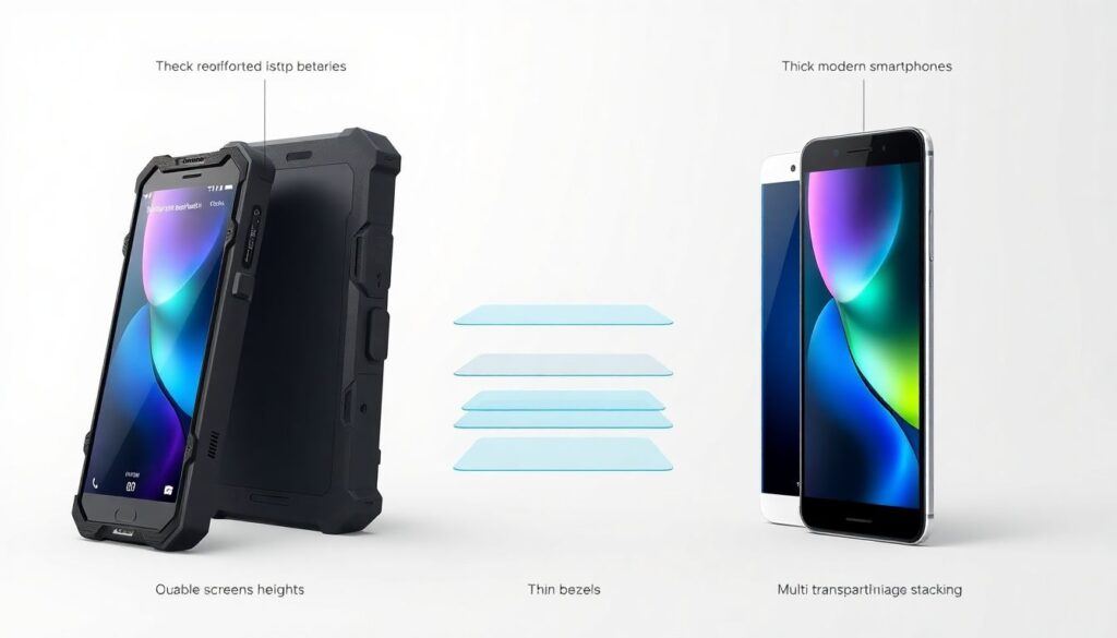 Новости смартфонов со встроенной защитой экрана - иллюстрация