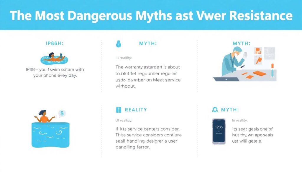 Новости защиты от воды и пыли в мобильных устройствах - иллюстрация