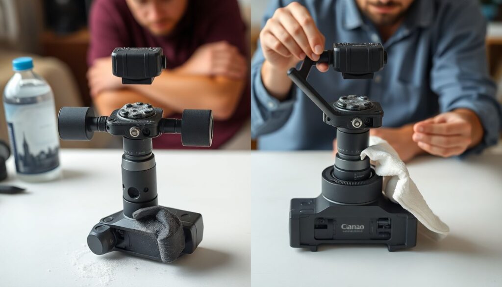 Как ухаживать за линзами камер и стабилизаторами - иллюстрация