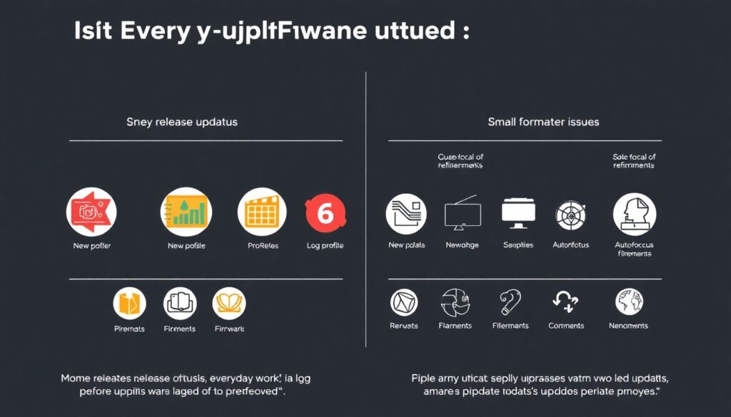 Обзоры обновлений ПО для камер и видеосъемки - иллюстрация