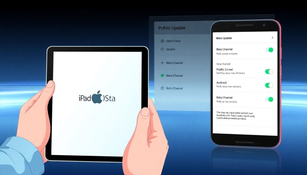 Новости о выпуске новых версий OS для планшетов - иллюстрация